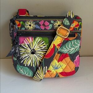 Vera Bradley Little Flap Hipster Crossbody in Jazzy Blooms